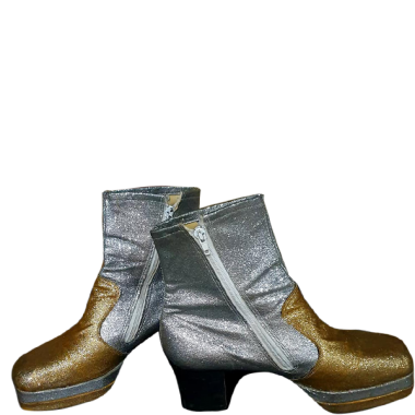 1970s Glam rock platform  glitter boots.
